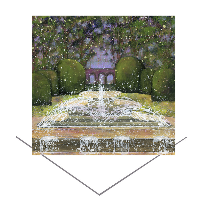 Alnwick Gardens - The Grand Cascade Greeting Card